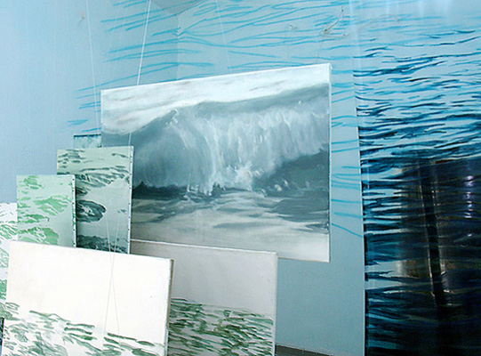 Installation "Ans Meer", 2003, masc foundation, Wien