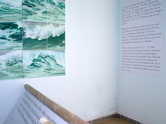 Installation "Ans Meer", 2003, masc foundation, Wien