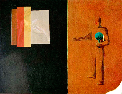 zeigemann mit nymphe